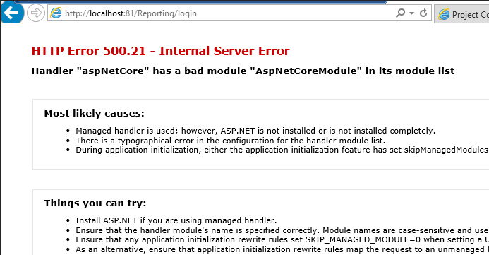 C Error 500 21 After Deploying Asp Net Core App Locally To Iis Vrogue