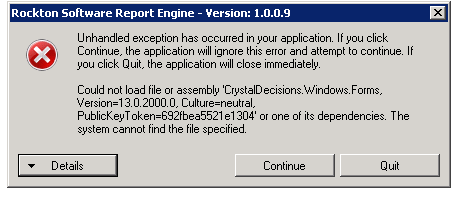 could not load activex crystal report viewer