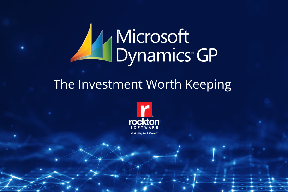 Dynamics GP: The Investment worth keeping.